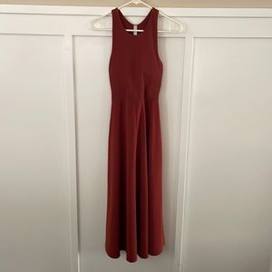 Athleta midi back cut out dress